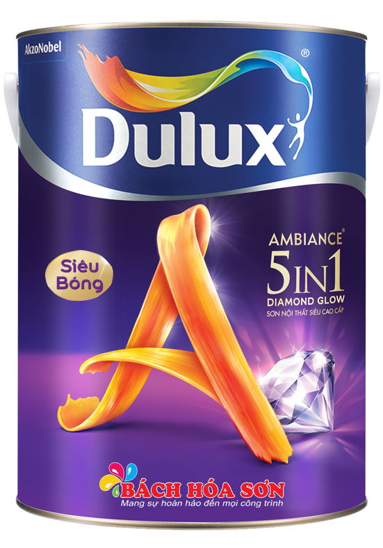 SƠN NỘI THẤT DULUX SIÊU BÓNG 5 in 1 DIAMOND GLOW 5L